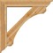 Ekena Millwork Legacy Traditional Rough Sawn Bracket w/ Offset Brace, Western Red Cedar, 8"W x 48"D x 48"H BKT0806X48X48LEC01RWR - alternate 2